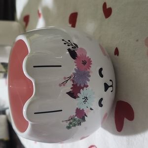 Starbucks2023 lunar new year white pink ceramic bunny mug